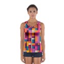 Abstract Background Geometry Blocks Sport Tank Top  View1