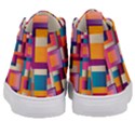 Abstract Background Geometry Blocks Kids  Mid-Top Canvas Sneakers View4