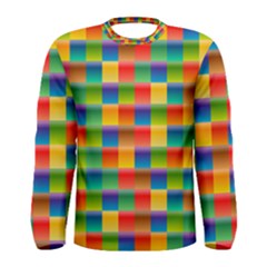 Background Colorful Abstract Men s Long Sleeve Tee by Bajindul