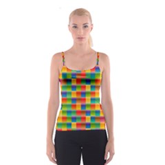 Background Colorful Abstract Spaghetti Strap Top by Bajindul