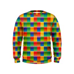 Background Colorful Abstract Kids  Sweatshirt by Bajindul