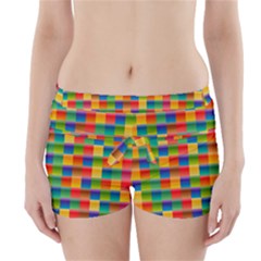 Background Colorful Abstract Boyleg Bikini Wrap Bottoms by Bajindul