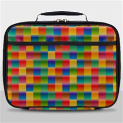 Background Colorful Abstract Full Print Lunch Bag by Bajindul