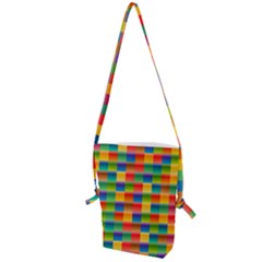 Background Colorful Abstract Folding Shoulder Bag