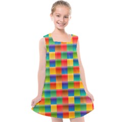 Background Colorful Abstract Kids  Cross Back Dress by Bajindul