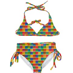 Background Colorful Abstract Kids  Classic Bikini Set by Bajindul