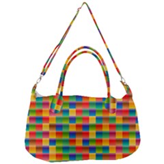 Background Colorful Abstract Removal Strap Handbag by Bajindul