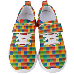 Background Colorful Abstract Women s Velcro Strap Shoes by Bajindul