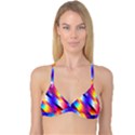 Abstract Blue Background Colorful Pattern Reversible Tri Bikini Top View1