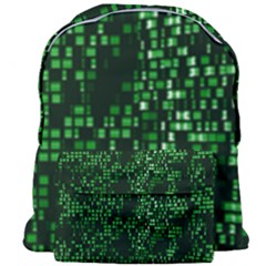 Abstract Plaid Green Giant Full Print Backpack by Bajindul