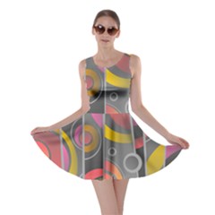 Abstract Colorful Background Grey Skater Dress by Bajindul