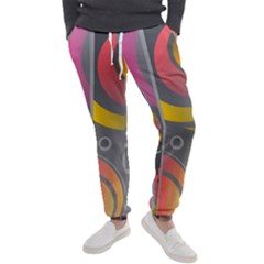 Abstract Colorful Background Grey Men s Jogger Sweatpants