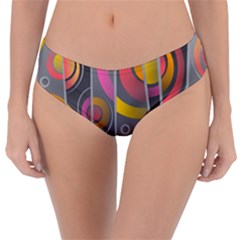 Abstract Colorful Background Grey Reversible Classic Bikini Bottoms by Bajindul