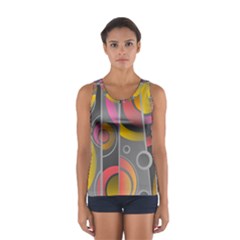 Abstract Colorful Background Grey Sport Tank Top  by Bajindul