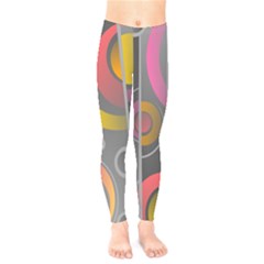 Abstract Colorful Background Grey Kids  Legging by Bajindul