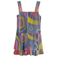 Abstract Colorful Background Grey Kids  Layered Skirt Swimsuit by Bajindul