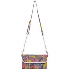 Abstract Colorful Background Grey Mini Crossbody Handbag by Bajindul