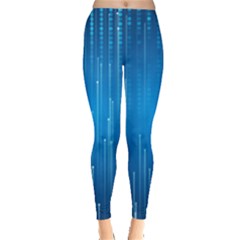 Abstract Rain Space Leggings  by Bajindul