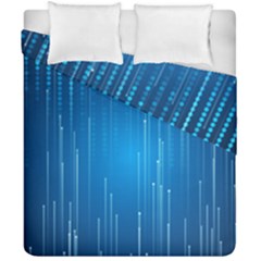 Abstract Rain Space Duvet Cover Double Side (california King Size) by Bajindul