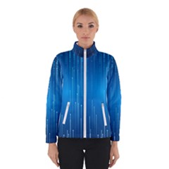 Abstract Rain Space Winter Jacket