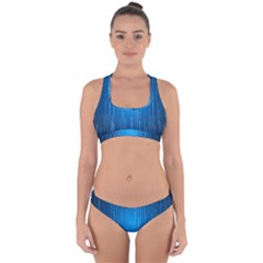 Abstract Rain Space Cross Back Hipster Bikini Set by Bajindul