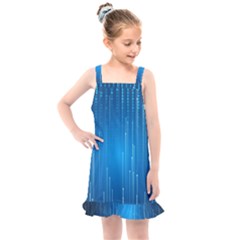 Abstract Rain Space Kids  Overall Dress by Bajindul