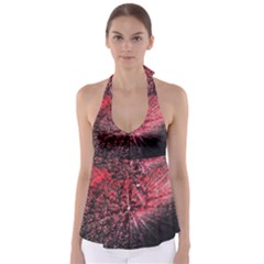 Abstract Background Wallpaper Babydoll Tankini Top by Bajindul