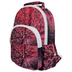 Abstract Background Wallpaper Rounded Multi Pocket Backpack