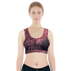 Abstract Background Wallpaper Sports Bra With Pocket by Bajindul