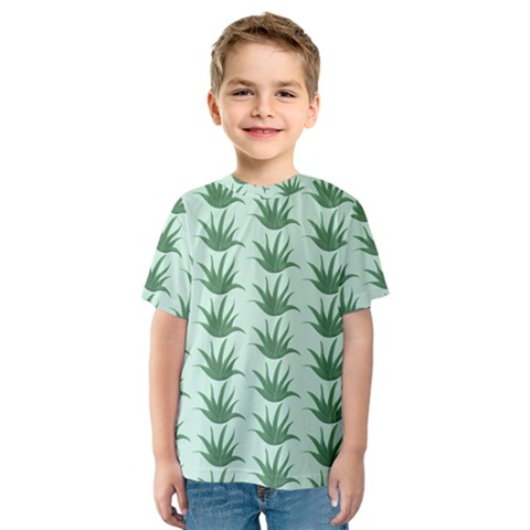 Aloe Plants Pattern Scrapbook Kids  Sport Mesh Tee by Bajindul