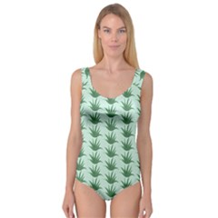 Aloe Plants Pattern Scrapbook Princess Tank Leotard  by Bajindul