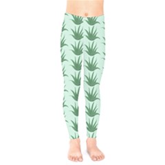 Aloe Plants Pattern Scrapbook Kids  Legging by Bajindul