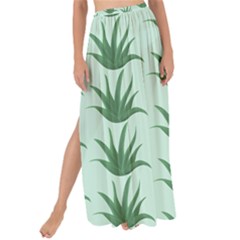 Aloe Plants Pattern Scrapbook Maxi Chiffon Tie-up Sarong