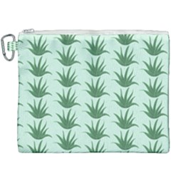 Aloe Plants Pattern Scrapbook Canvas Cosmetic Bag (xxxl) by Bajindul