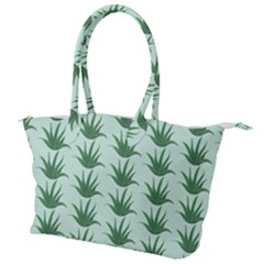 Aloe Plants Pattern Scrapbook Canvas Shoulder Bag by Bajindul