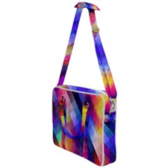 Abstract Background Colorful Pattern Cross Body Office Bag