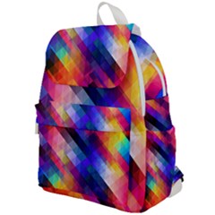 Abstract Background Colorful Pattern Top Flap Backpack