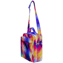 Abstract Background Colorful Pattern Crossbody Day Bag