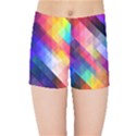 Abstract Background Colorful Pattern Kids  Sports Shorts View1