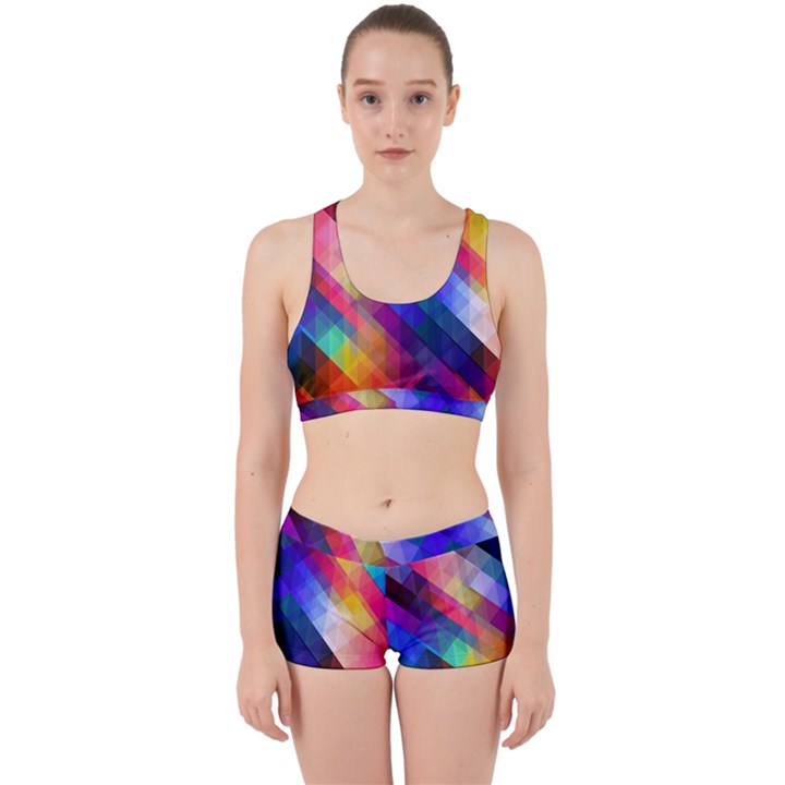 Abstract Background Colorful Pattern Work It Out Gym Set