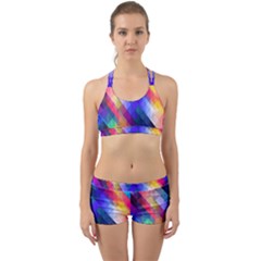 Abstract Background Colorful Pattern Back Web Gym Set by Bajindul