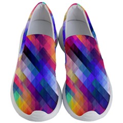 Abstract Background Colorful Pattern Women s Lightweight Slip Ons