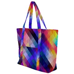 Abstract Background Colorful Pattern Zip Up Canvas Bag by Bajindul