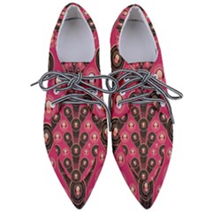 Background Abstract Pattern Pointed Oxford Shoes