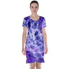 Abstract Space Short Sleeve Nightdress by Bajindul