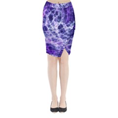 Abstract Space Midi Wrap Pencil Skirt by Bajindul