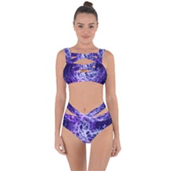 Abstract Space Bandaged Up Bikini Set  by Bajindul