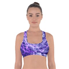 Abstract Space Cross Back Sports Bra by Bajindul