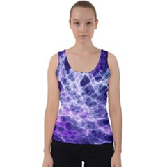 Abstract Space Velvet Tank Top