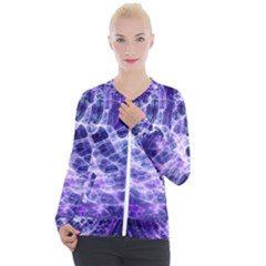 Abstract Space Casual Zip Up Jacket